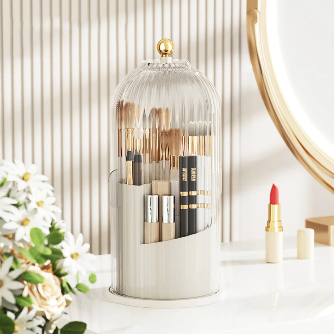 Chic Dust-Free Makeup Holder