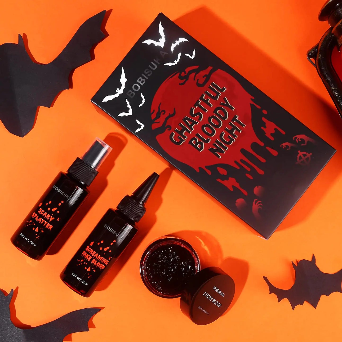 BOBISUKA Halloween 3-in-1 SFX Blood Makeup Set