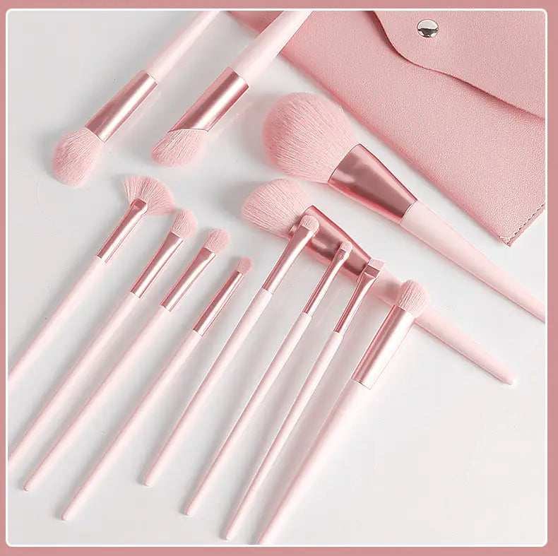 Royal Pink Cosmetic Brush Collection