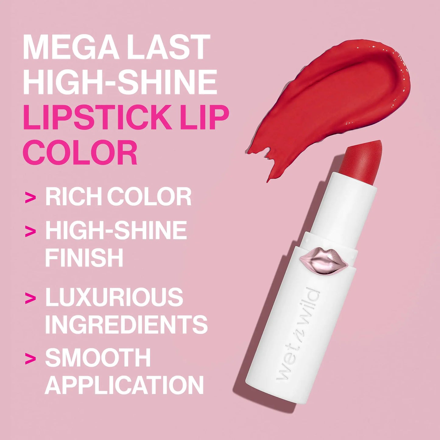 Wet n Wild Mega Shine Bright Pink Lipstick Duo