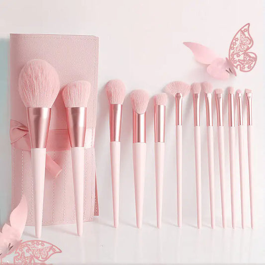 Royal Pink Cosmetic Brush Collection