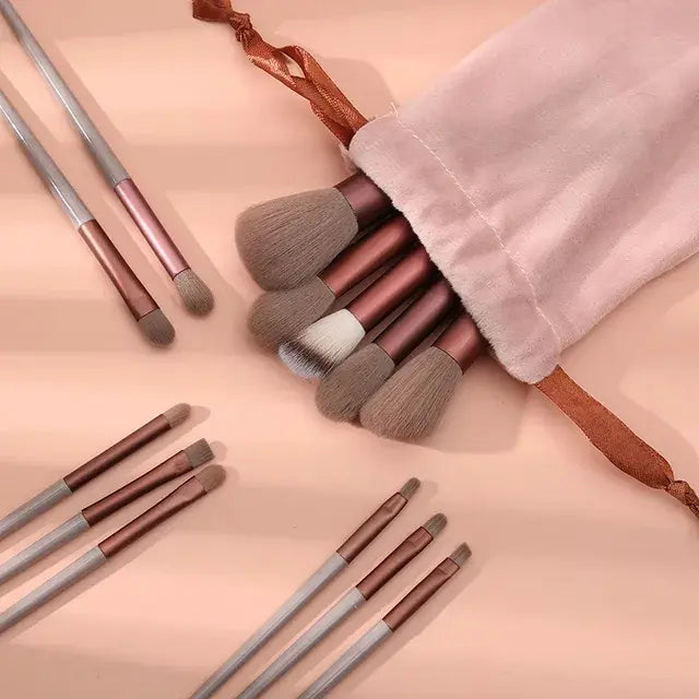 Luxurious Fluffy Makeup Brush Kit