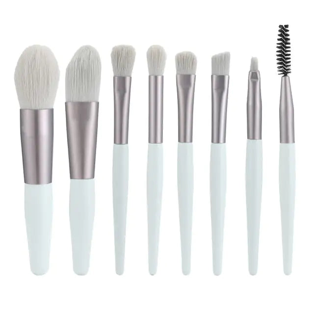 8-Piece Essential Makeup Brushes