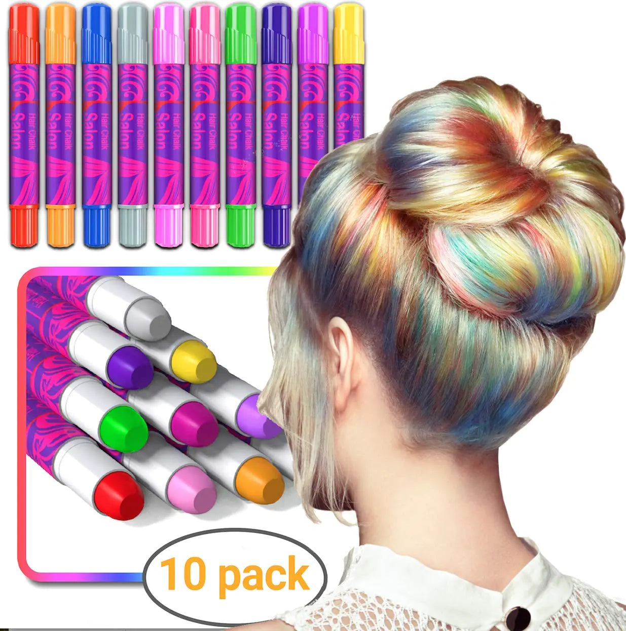 Chic Chalk Hair Color Kit for Kids