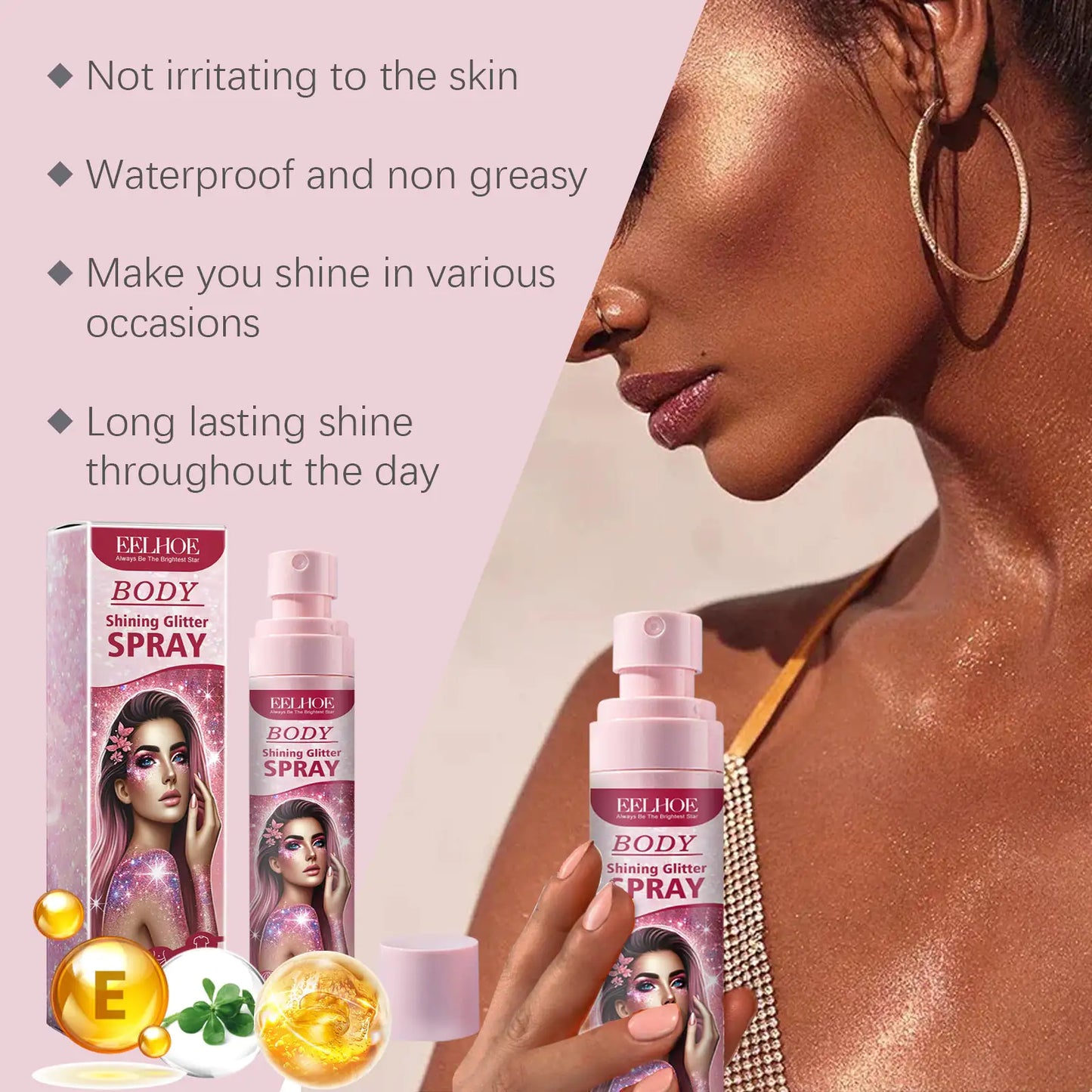 Eelhoe Radiant Glitter Highlighter Spray