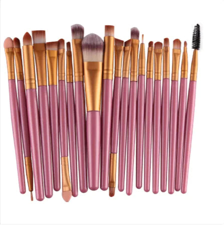 Essential Makeup Brush Trio – Powder, Blush & Shadow