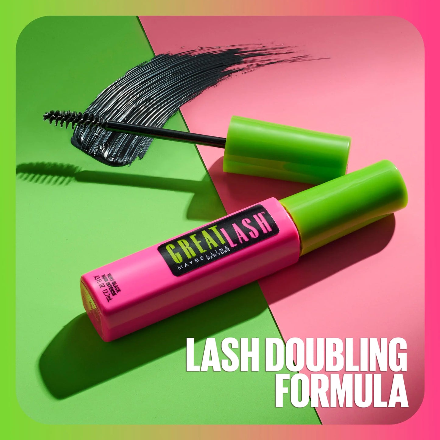 Maybelline Blackest Black Volumizing Mascara, Lash-Enhancing Formula, 0.43 Fl Oz