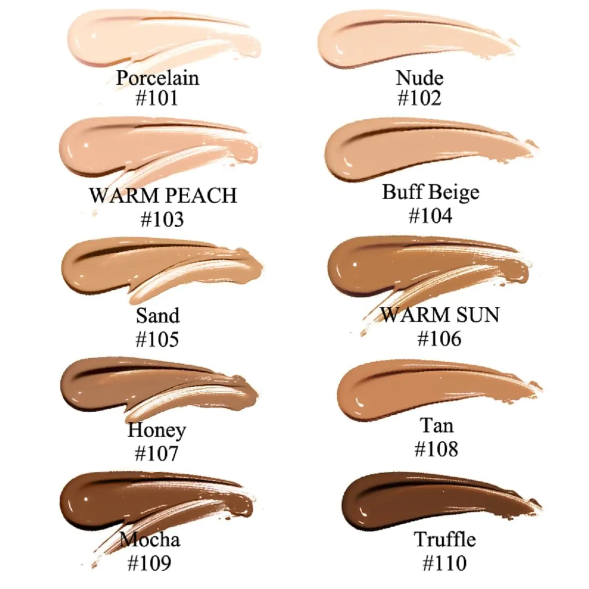 2 Pack  Foundation 101- Porcelain and102- Nude, Flawless Soft Matte Liquid Foundation 24 HR Oil Control Concealer Foundation Makeup 1 Ounce (Pack of 1) ﻿ 101 Porcelain and 102 Nud