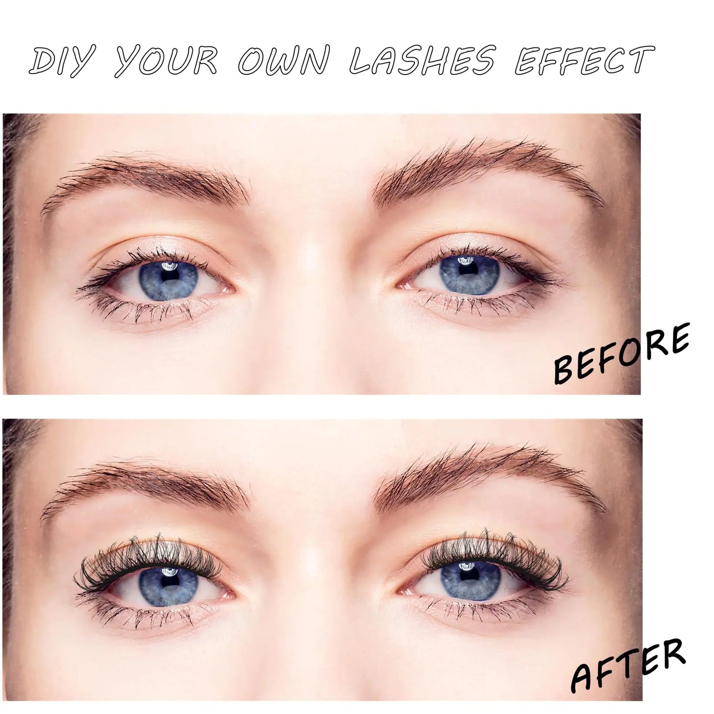 DIY Soft Lash Clusters 120 pcs - Mixed Lengths 10-16mm