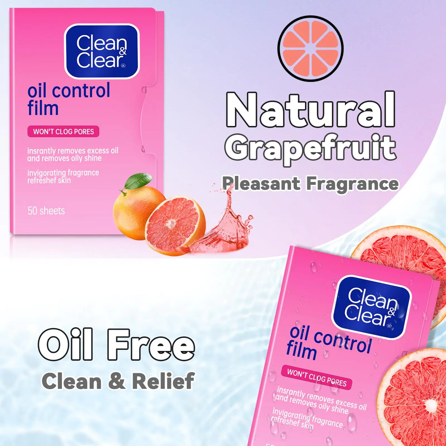 Fresh Grapefruit Makeup-Friendly Blotting Papers