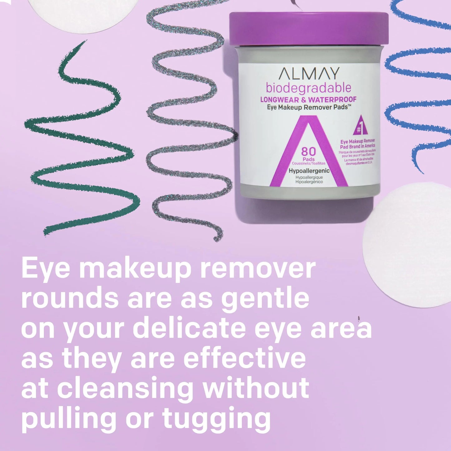 Almay Eco-Friendly Makeup Remover Pads, 120 Count