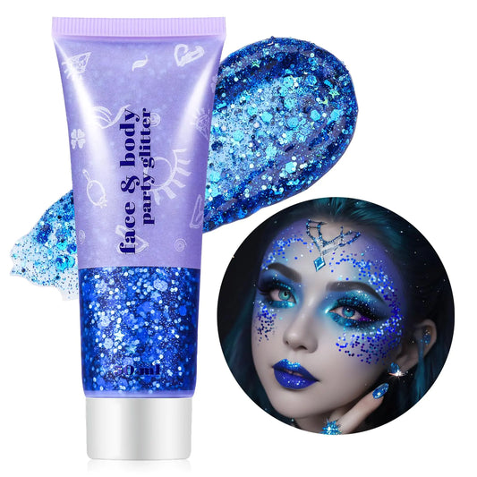 Blue HoloGlitz Makeup Gel