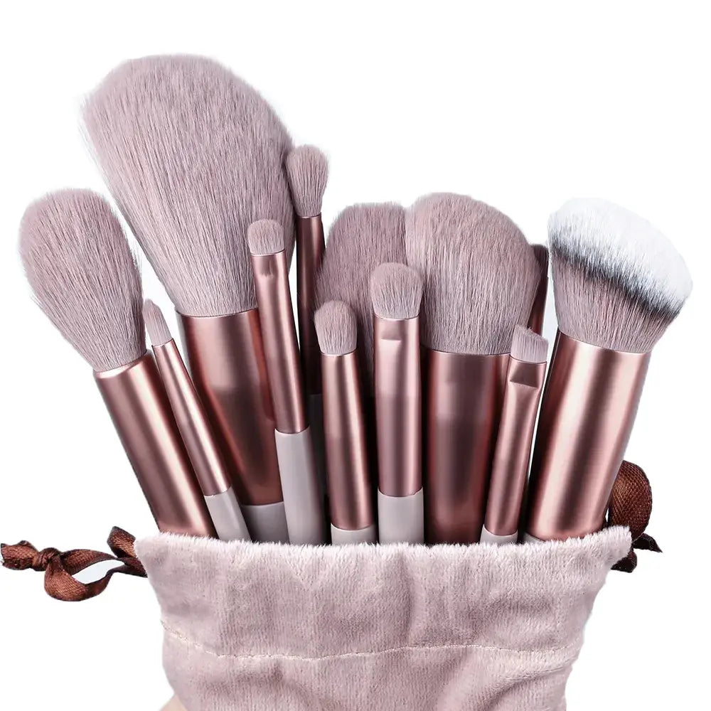 Luxurious Fluffy Makeup Brush Kit