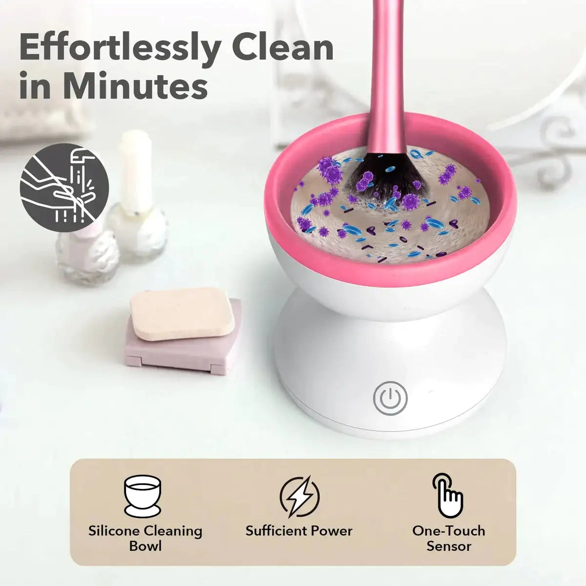 Effortless Makeup Brush Sanitizer