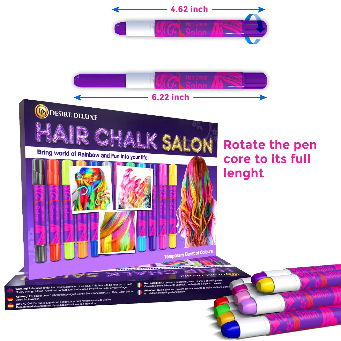 Chic Chalk Hair Color Kit for Kids