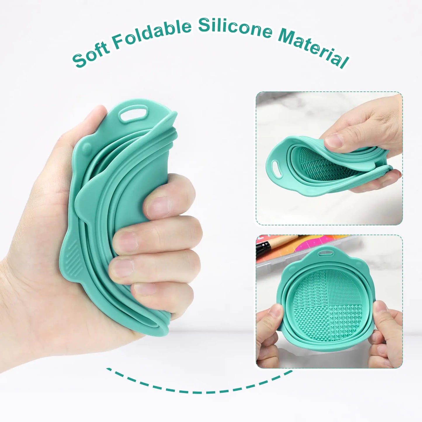 Etercycle Silicone Makeup Brush Cleaner - Portable and Foldable