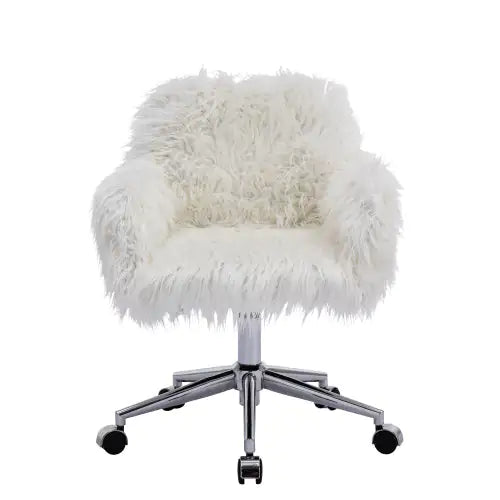 Chic Faux Fur Home Office Seats