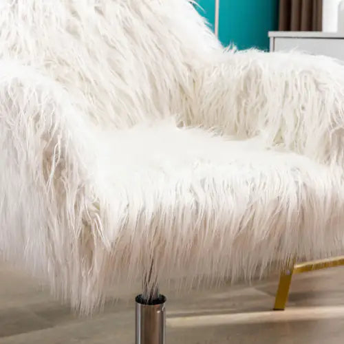 Chic Faux Fur Home Office Seats