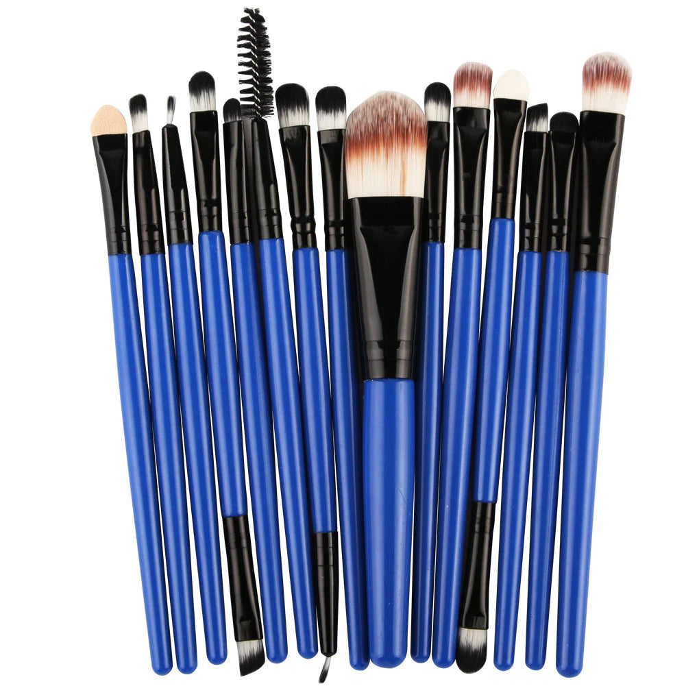 15-Piece Complete Makeup Brush Kit