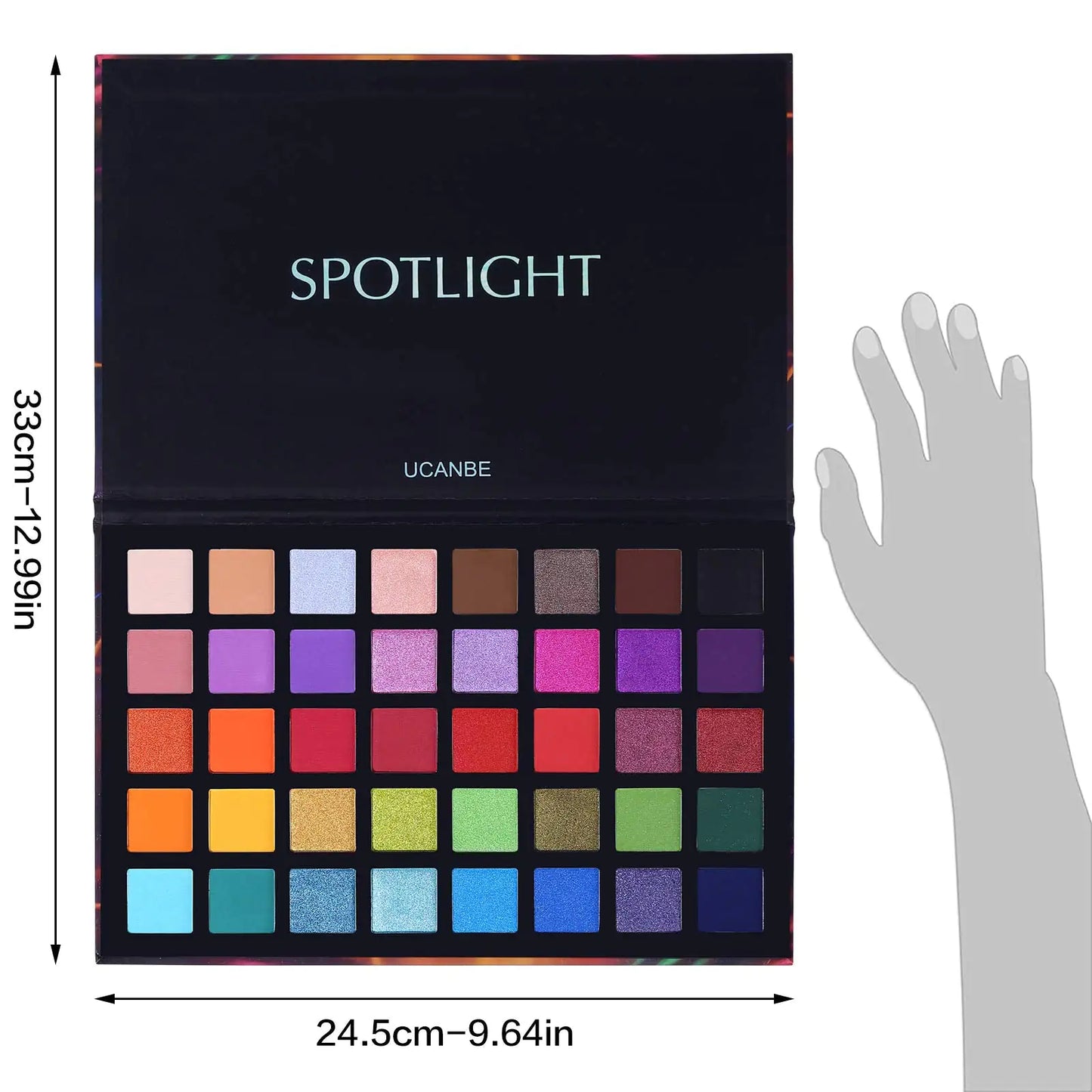 UCANBE 40-Color Pro Eyeshadow Kit