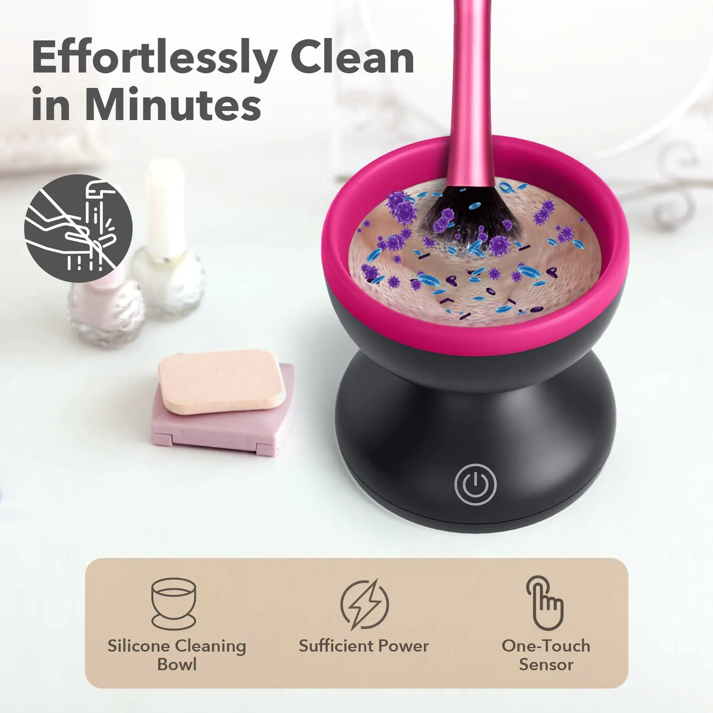 Effortless Makeup Brush Sanitizer