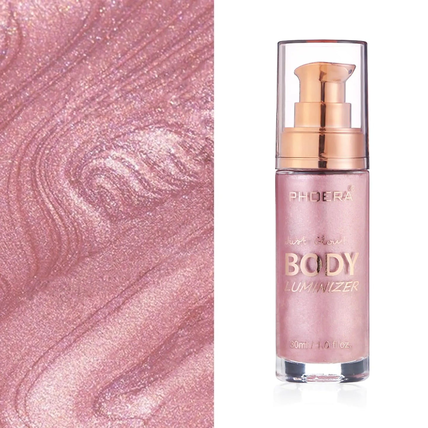 Sparkle Pink Shimmer Oil 1oz with Brush