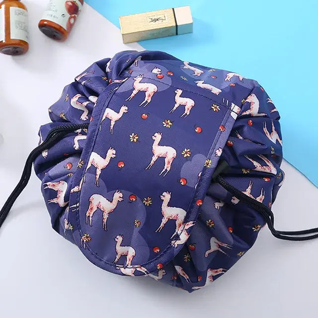 Travel-Ready Cosmetic Drawstring Bag