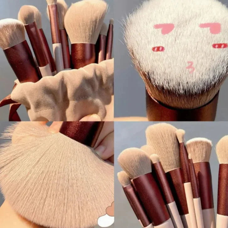 Holly Leaf 13-Piece Makeup Brush Set