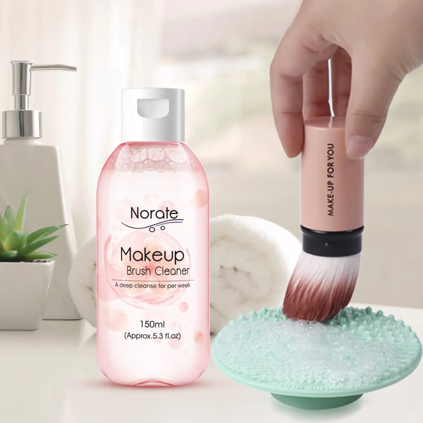 Norate Gentle Makeup Brush Shampoo, 5.3 FL.OZ