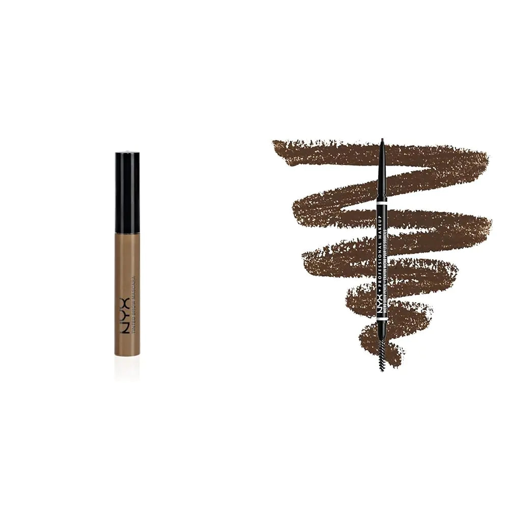 NYX Dual Brow Mascara & Pencil Combo, Brunette