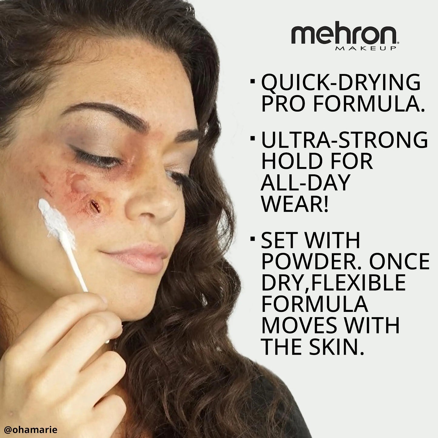 Mehron Pro Liquid Latex for SFX | 9 fl oz Clear