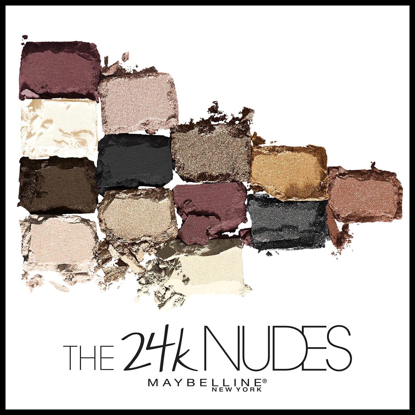 24K Nudes Gold Eyeshadow Palette by Maybelline, 12 Shades