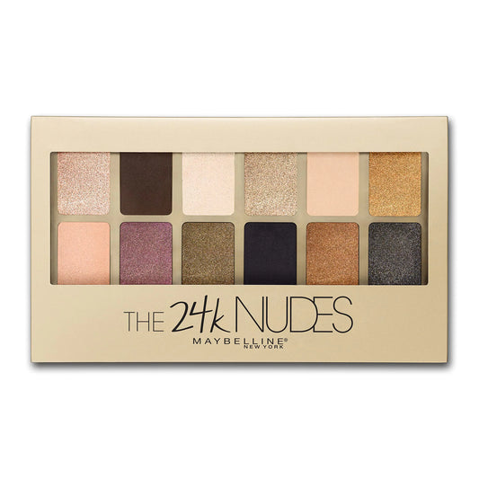 24K Nudes Gold Eyeshadow Palette by Maybelline, 12 Shades