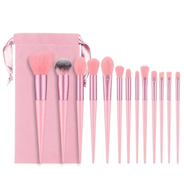 Luxurious Fluffy Makeup Brush Kit