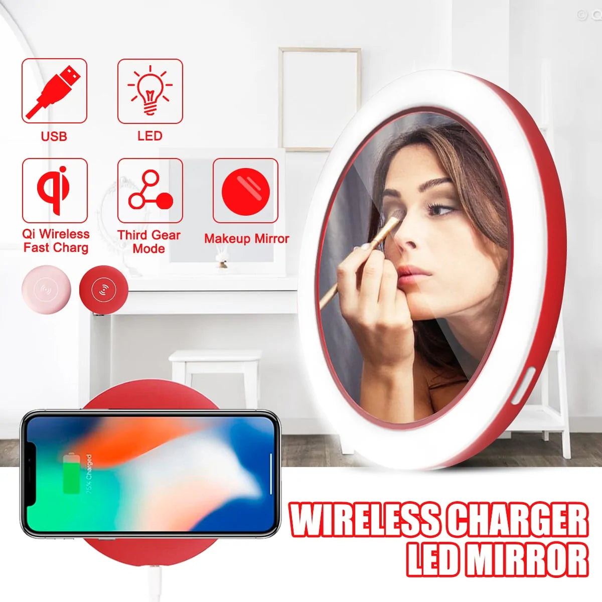 GlamPocket LED Mini Mirror