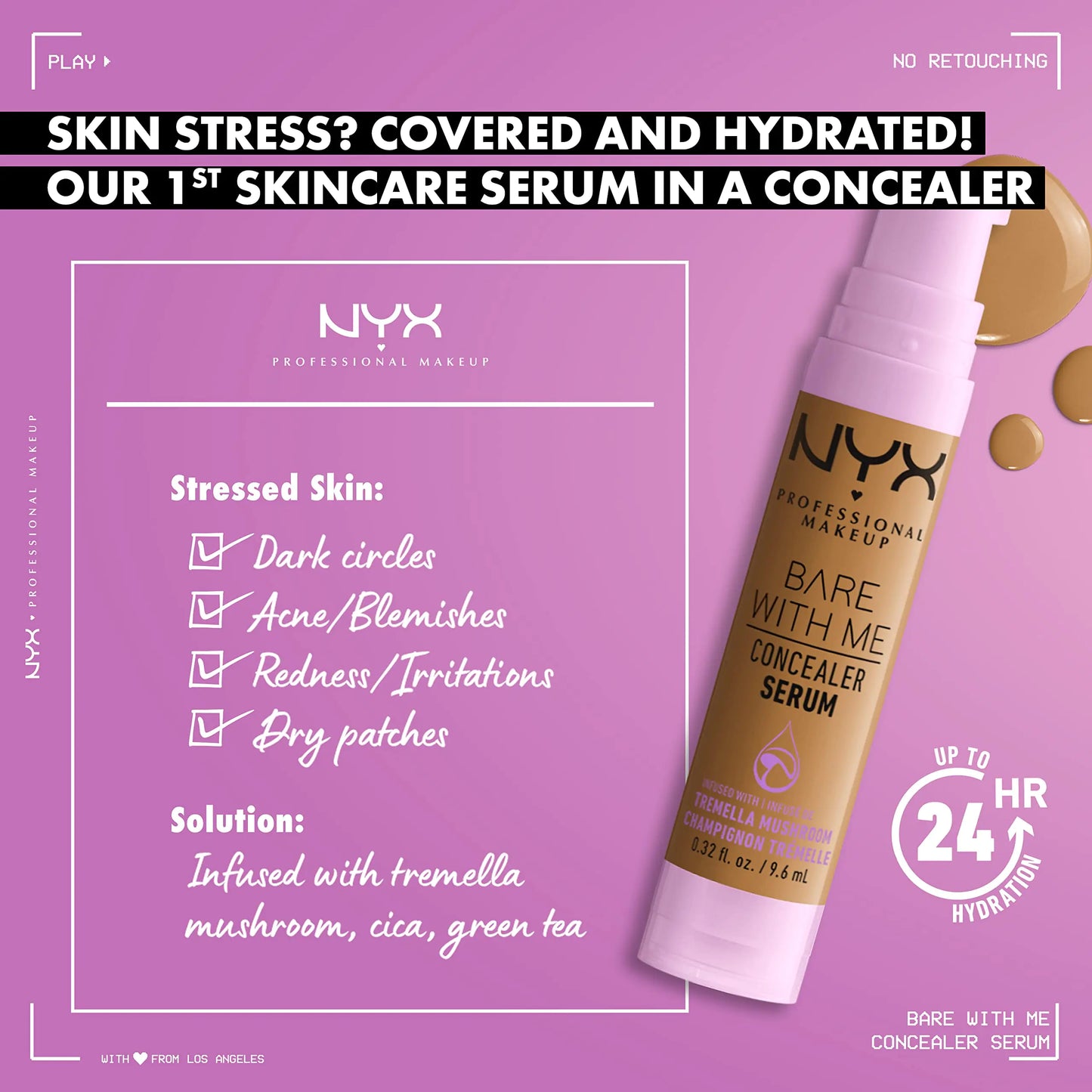 NYX Bare With Me 24Hr Hydrating Concealer Serum - Rich