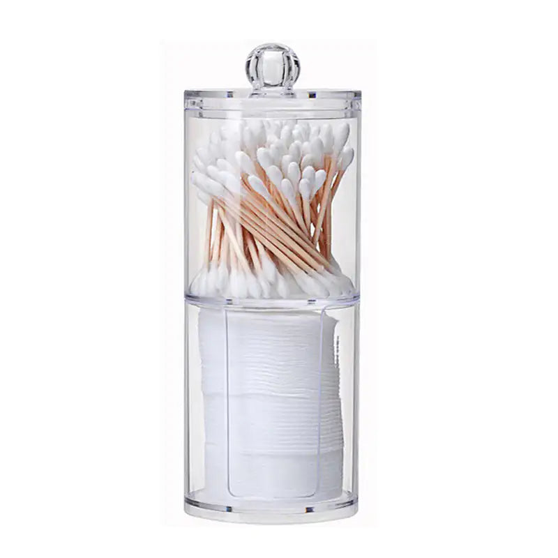 Clear Cosmetic Swab Organizer Box