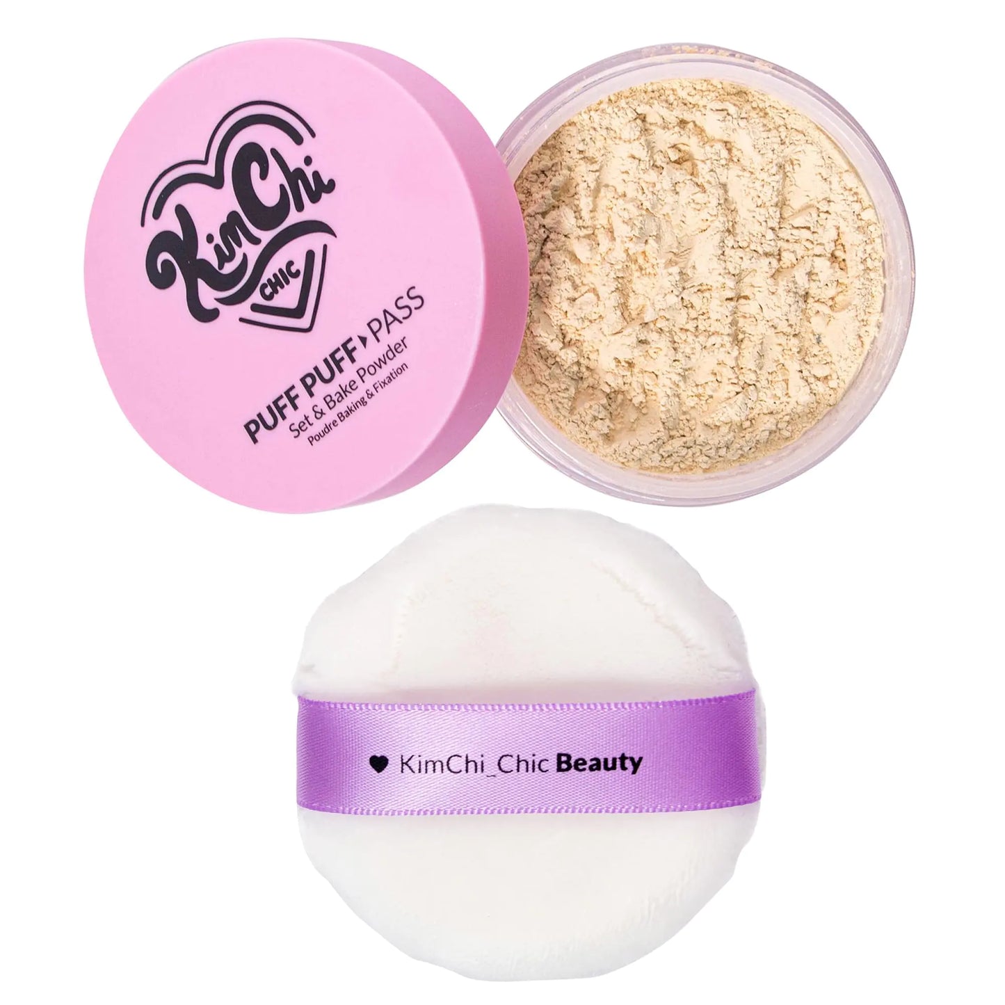 Kimchi Chic Soft Bake Loose Powder & Puff in Banana