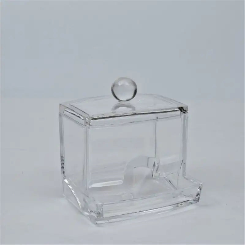 Clear Cosmetic Swab Organizer Box