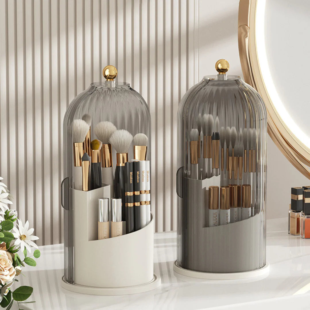 Chic Dust-Free Makeup Holder