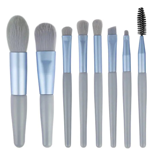 8-Piece Essential Makeup Brushes