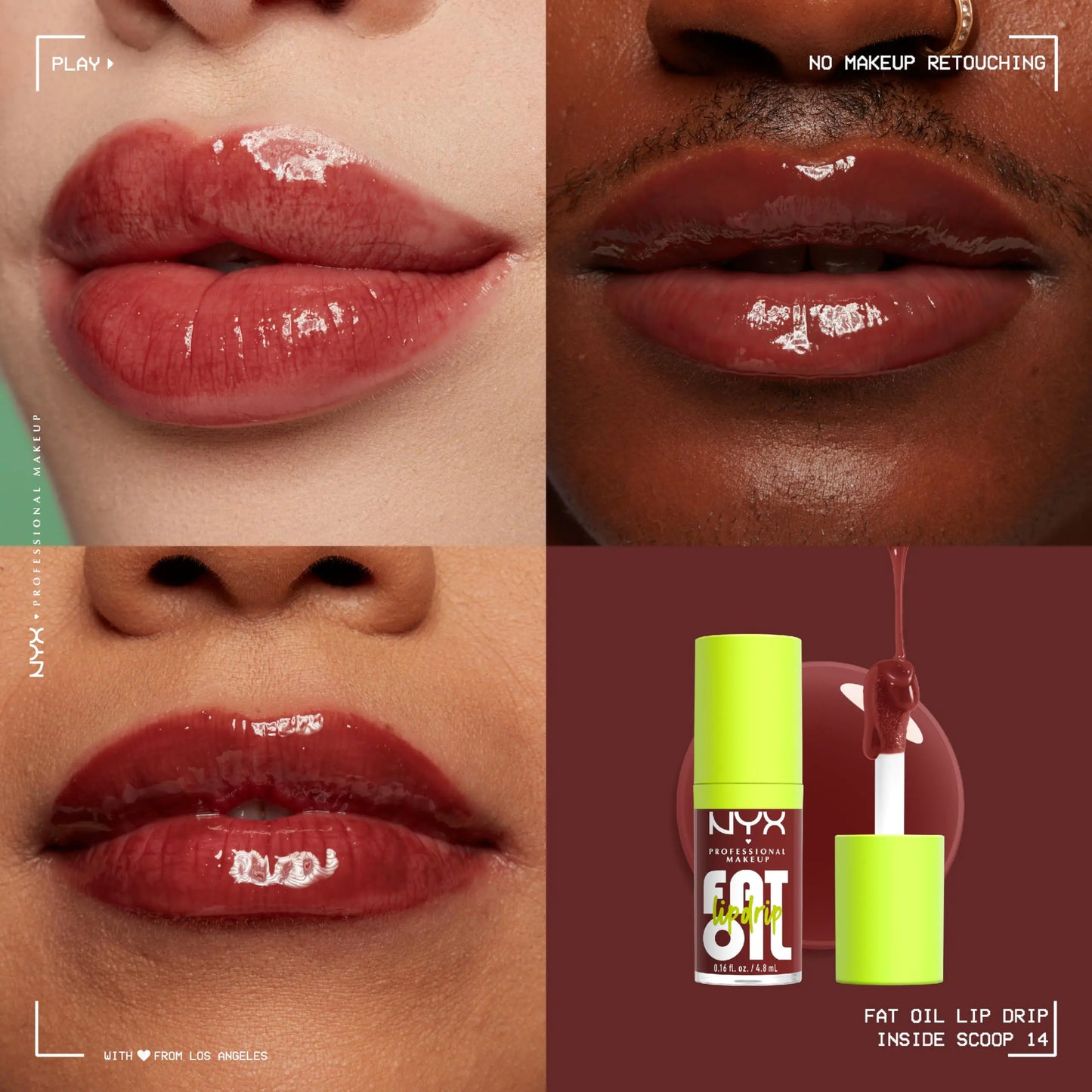 NYX PRO Oil Drip Vegan Lip Gloss - Inside Scoop