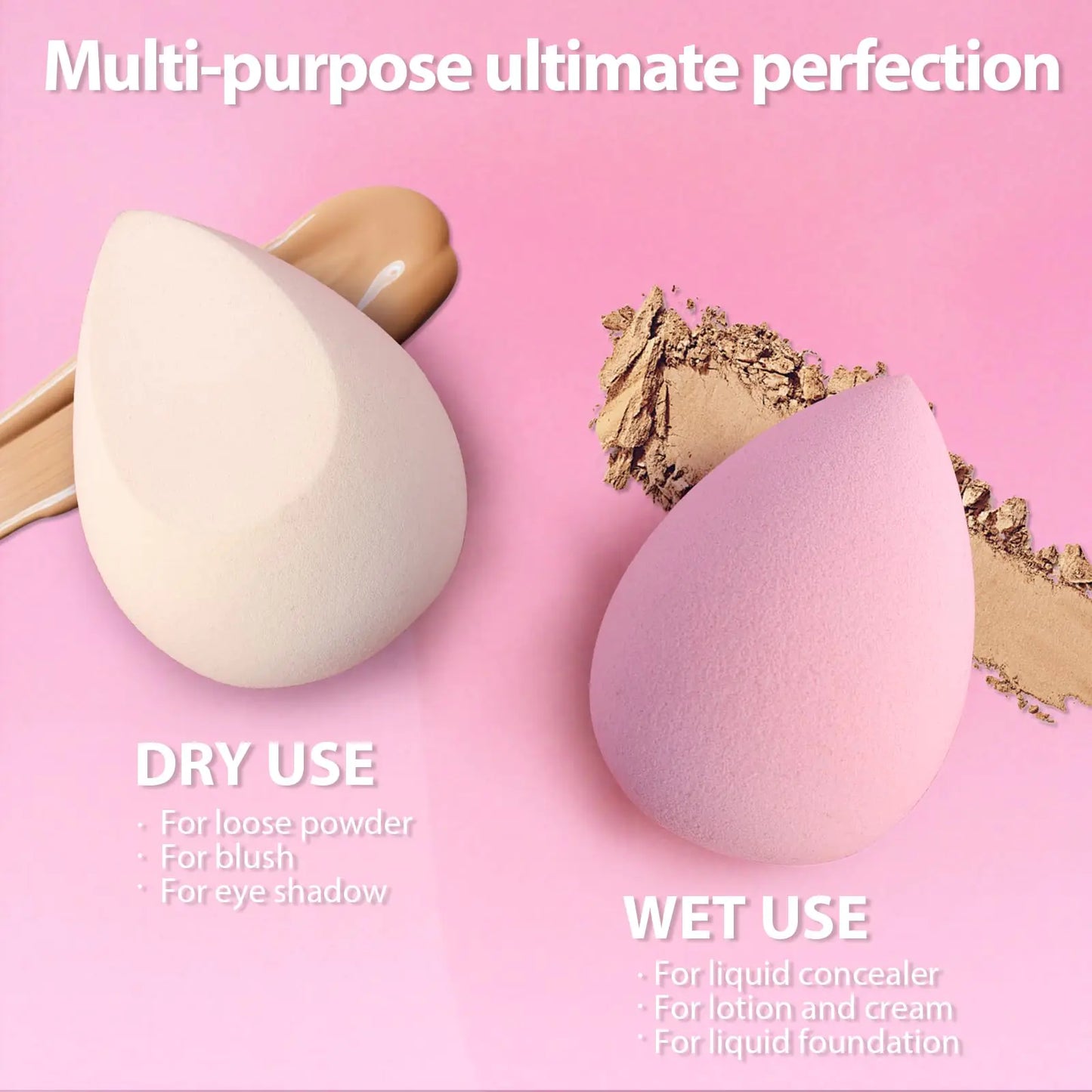 Foonbe 7-Piece Makeup Sponge Set for All Skin