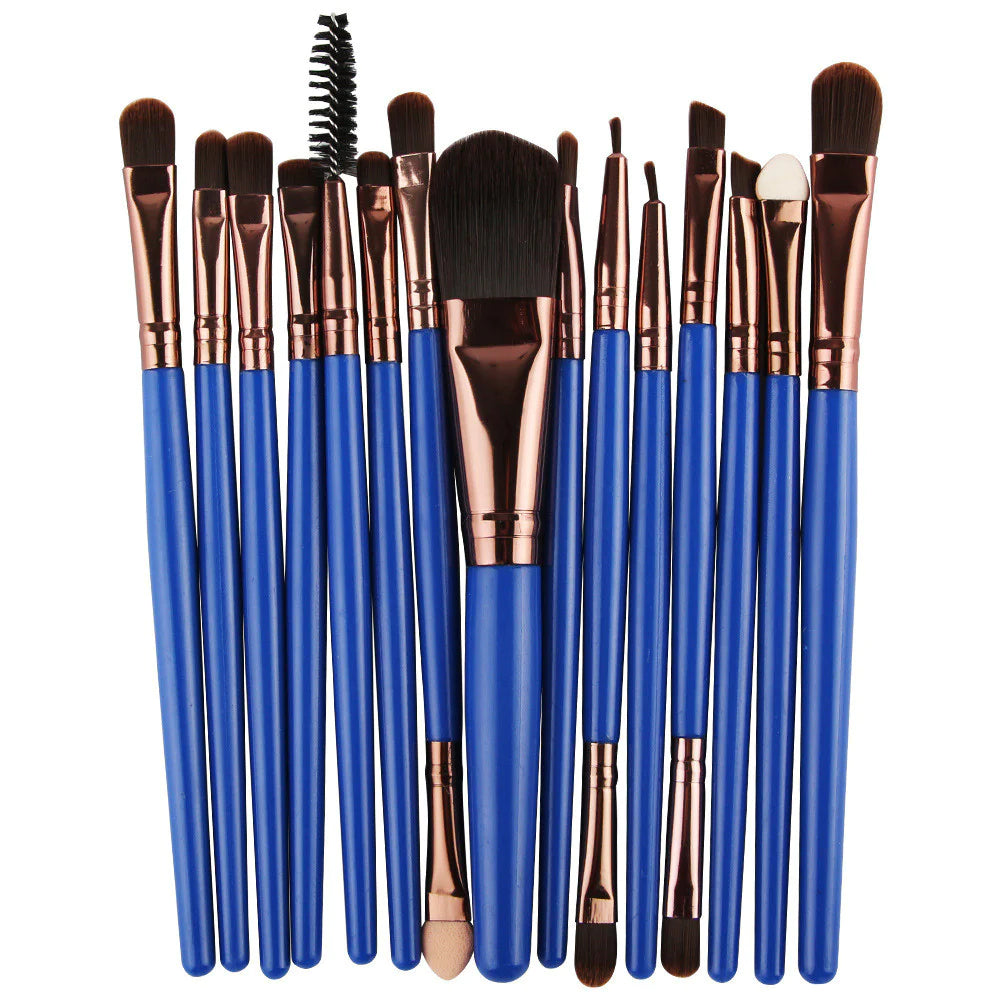 15-Piece Complete Makeup Brush Kit