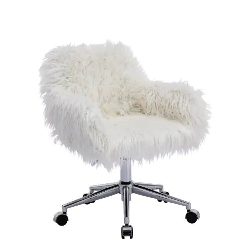 Chic Faux Fur Home Office Seats