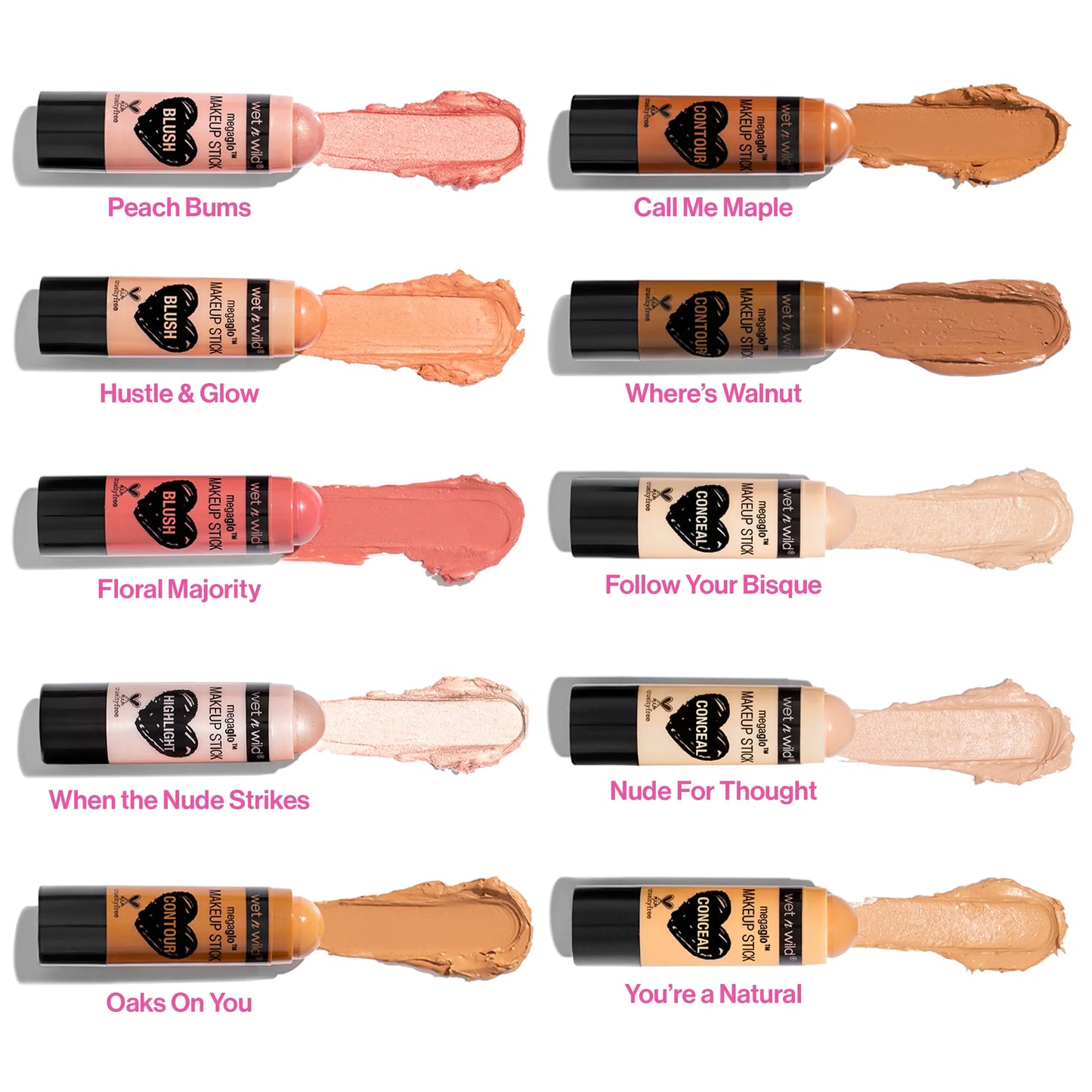 MegaGlo Dual Makeup Sticks - Call Me Maple & Follow Your Bisque