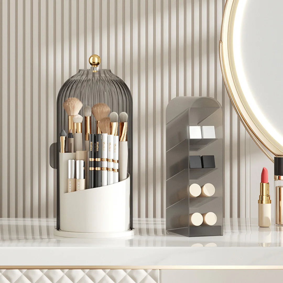 Chic Dust-Free Makeup Holder