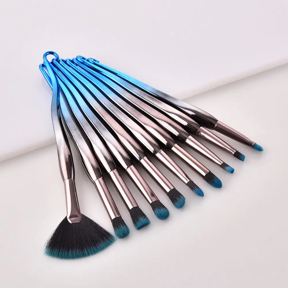 Aqua Elegance Makeup Brush Set