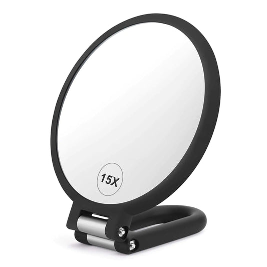 DualView Travel Hand Mirror 1X/15X