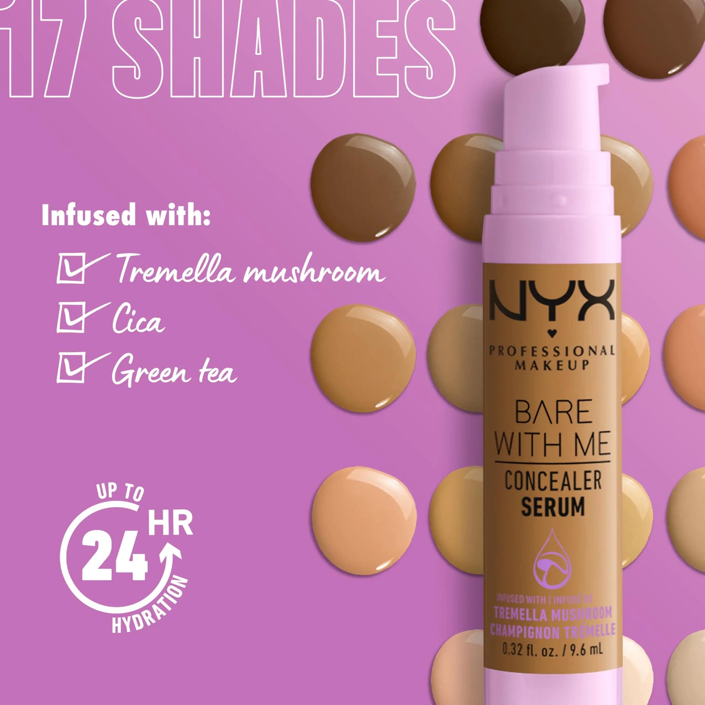 NYX Bare With Me 24Hr Hydrating Concealer Serum - Rich